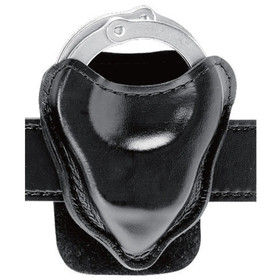 Safariland Open Top Handcuff Pouch with Paddle in Plain Black